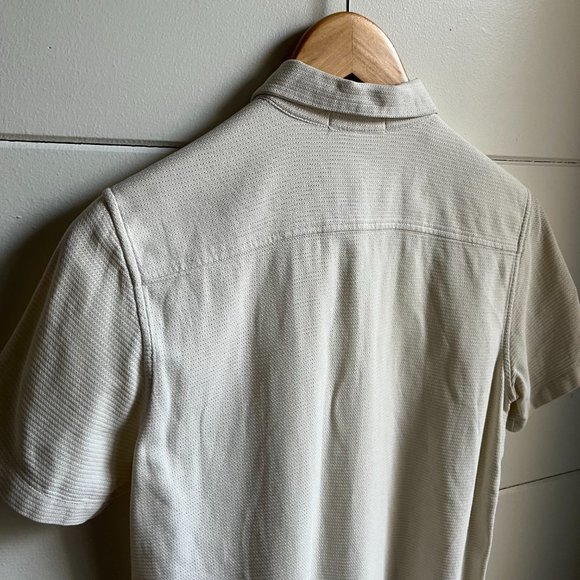 Jil Sander Cream Short Sleeve Button Down - Picture 6 of 6